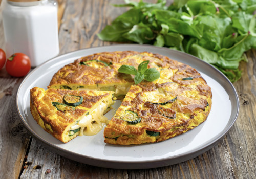 Frittata con zucchine e Roccolo